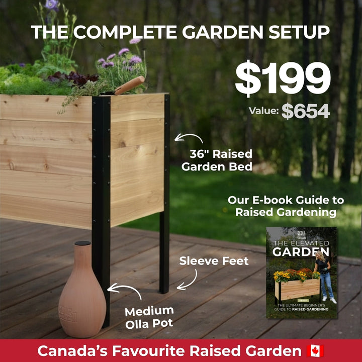 18" x 36" Raised Garden Bed - 30" TALL / Select Grade + Sleeve Feet Bundle