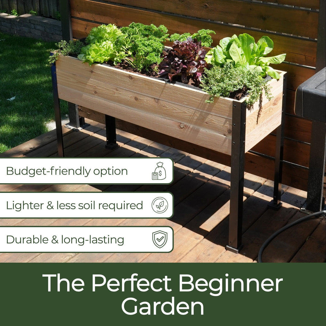 11.5″ x 72″ Shallow Root Raised Garden Bed - 30″ TALL / Select Grade