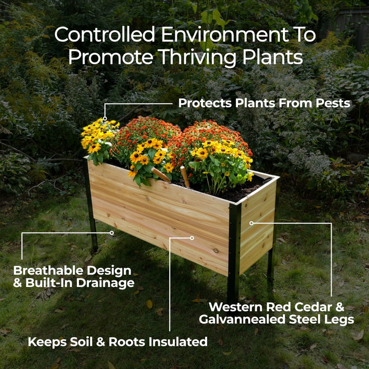 18" x 36" Raised Garden Bed - 30" TALL / Select Grade + Sleeve Feet Bundle