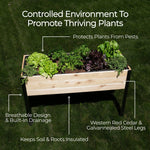 18″ x 72″ Shallow Root Raised Garden Bed - 30″ TALL / Select Grade