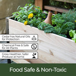 18" x 36" Raised Garden Bed - 30" TALL / Select Grade + Sleeve Feet Bundle