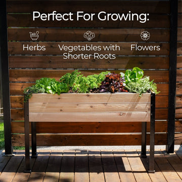 18″ x 72″ Shallow Root Raised Garden Bed - 30″ TALL / Select Grade