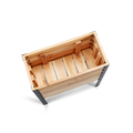 Western Red Cedar raised planter with metal legs