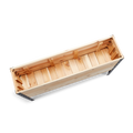 Western Red Cedar raised planter on white background