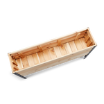 Western Red Cedar raised planter on white background