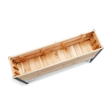 Western Red Cedar raised planter on white background