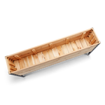 Western Red Cedar raised planter on white background
