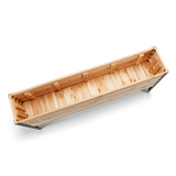 Western Red Cedar raised planter on white background