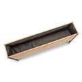 Western Red Cedar raised planter with black liner