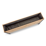 Western Red Cedar raised planter with black liner