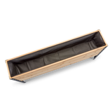 Western Red Cedar raised planter with black liner