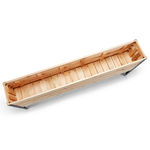Western Red Cedar raised planter on white background