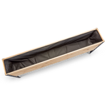 Western Red Cedar raised planter box with black interior
