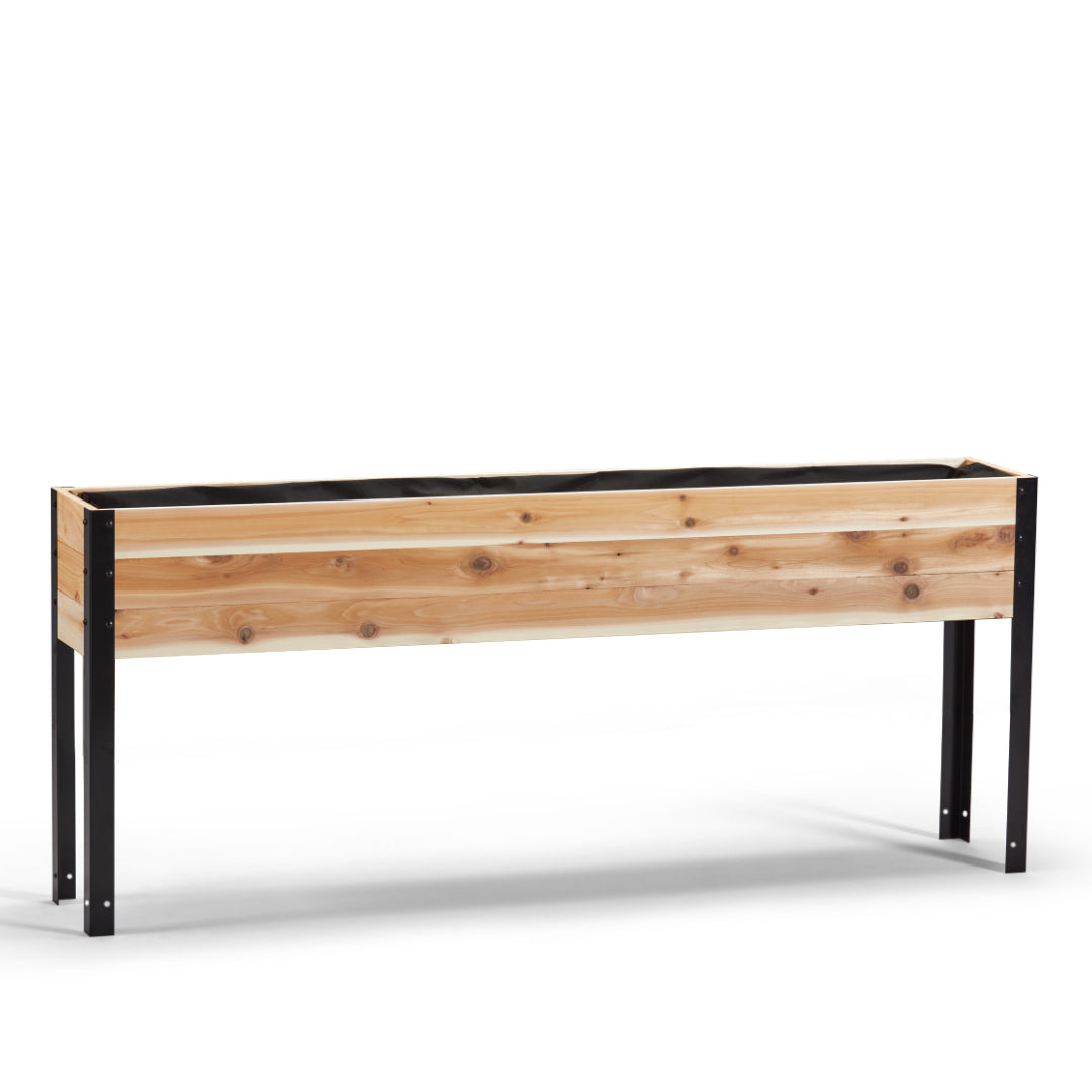 11.5″ x 72″ Shallow Root Raised Garden Bed - 30″ TALL / Select Grade